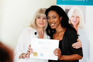 Marisa Peer and Akemi at certification